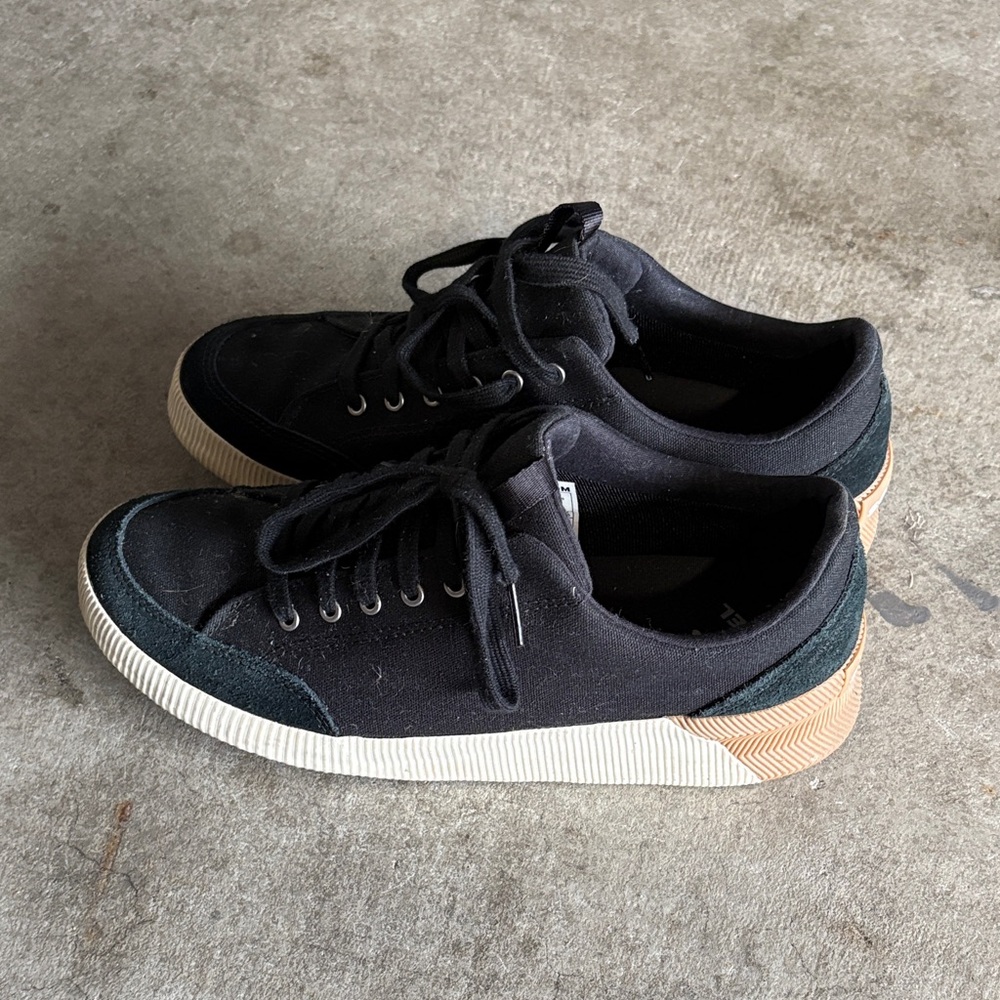 Sorel Black Canvas Sneakers